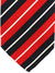Attolini Silk Tie Red Black Stripes