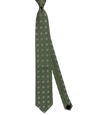 Cesare Attolini Silk Tie Green Design