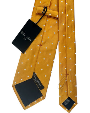 Attolini Necktie Orange Polka Dots