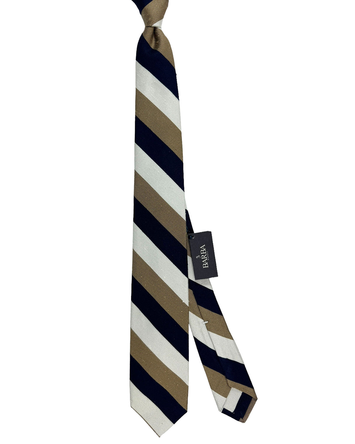 Barba Sevenfold Tie Dark Blue Taupe Sale
