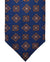 Barba Sevenfold Tie Navy Orange Mini Floral Design - Sartorial Neckwear