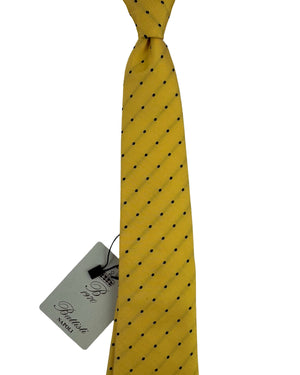 Battisti Sevenfold Tie Yellow Polka Dot
