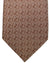 Battistoni Silk Tie Brown Geometric