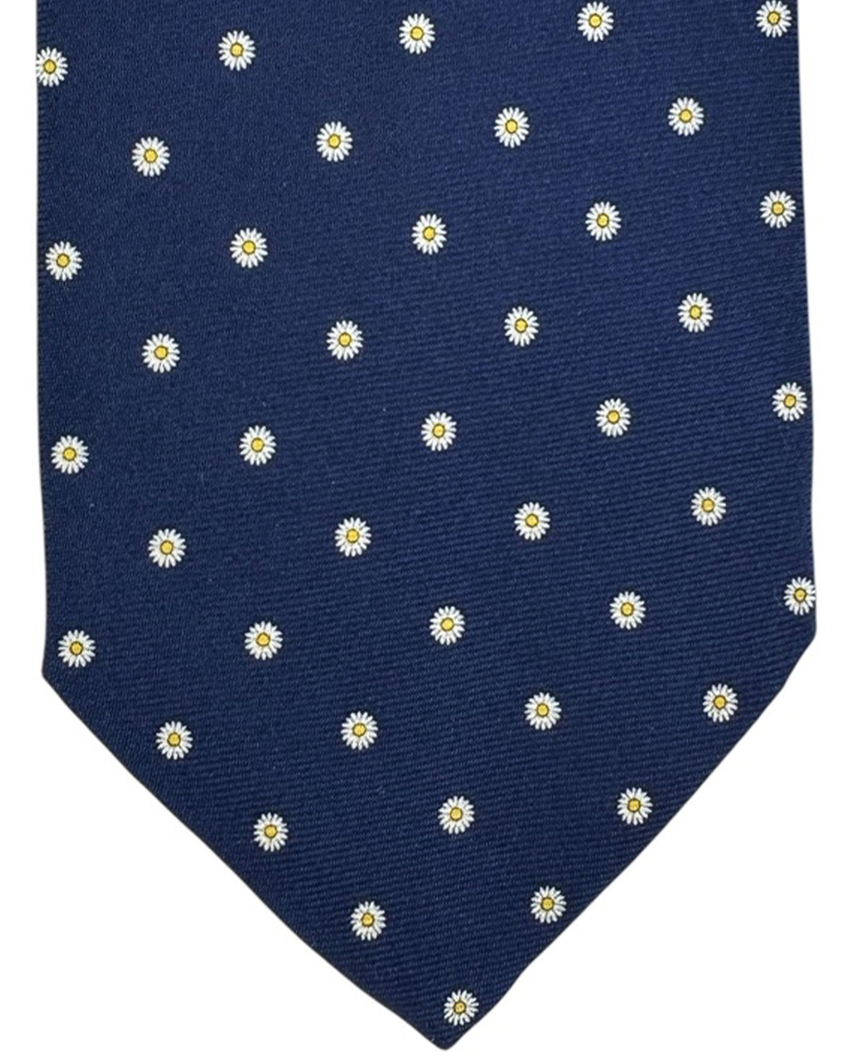 Battistoni Silk Tie Navy Mini Flowers SALE