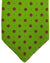 Luigi Borrelli Tie Lime Green Tie Red Mini Flowers Dots
