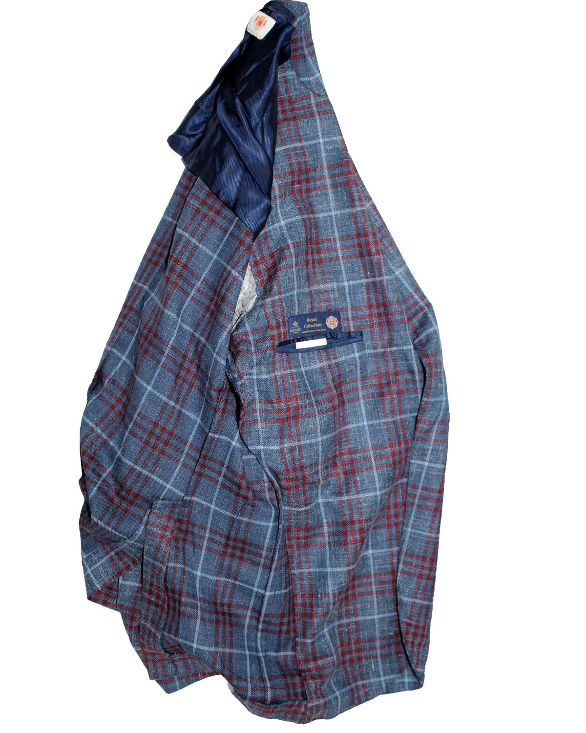 Luigi Borrelli Sport Coat Midnight Blue Maroon