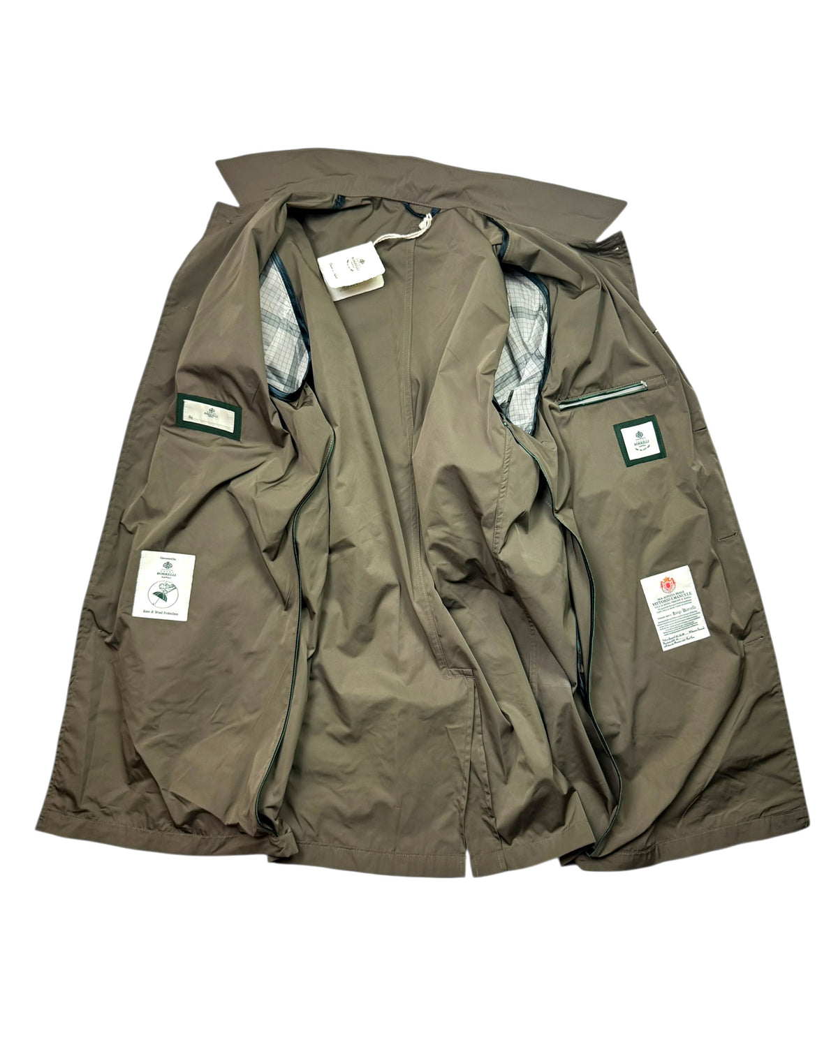 Luigi Borrelli Rain Coat Forest Green 