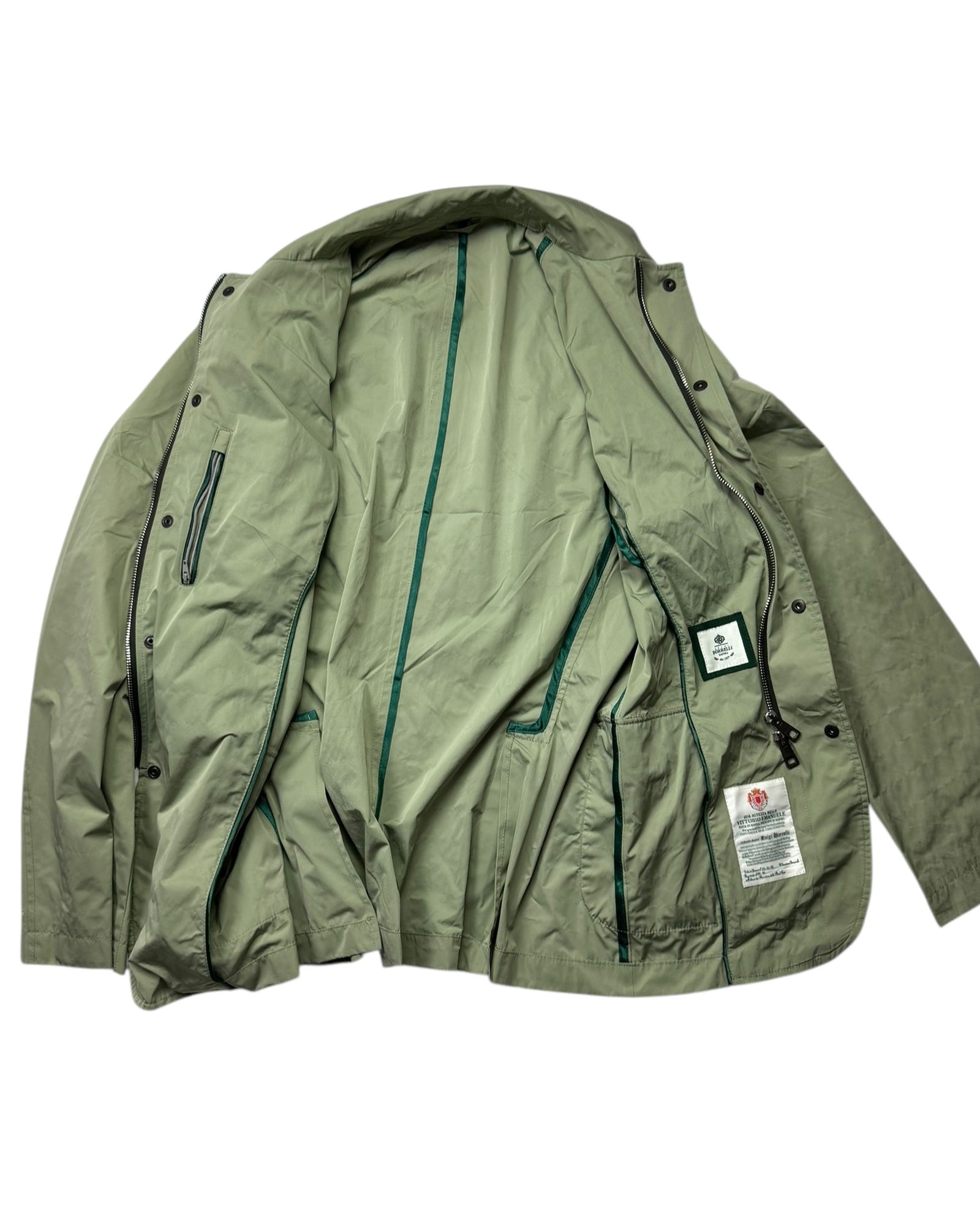 Luigi Borrelli Rain Coat Green
