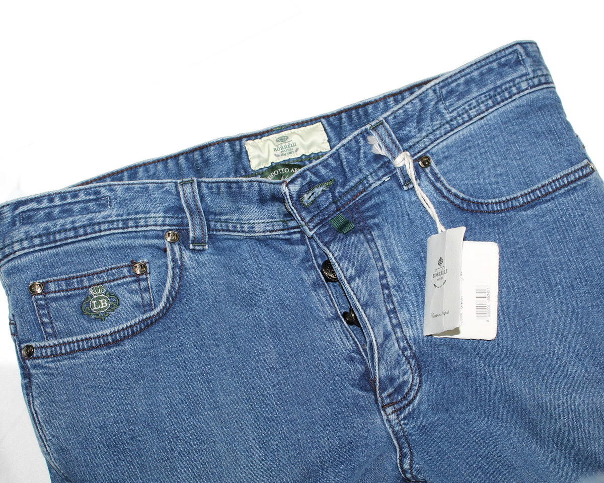 Borrelli Jeans Denim Blue  new