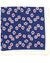 Luigi Borrelli Pocket Square Navy Red Floral