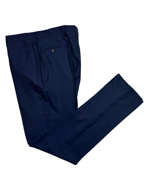 Luigi Borrelli Suit Navy 2 Button - Wool Silk EU 50 / US 40