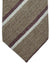 Luigi Borrelli Wool Tie Beige Maroon Stripes