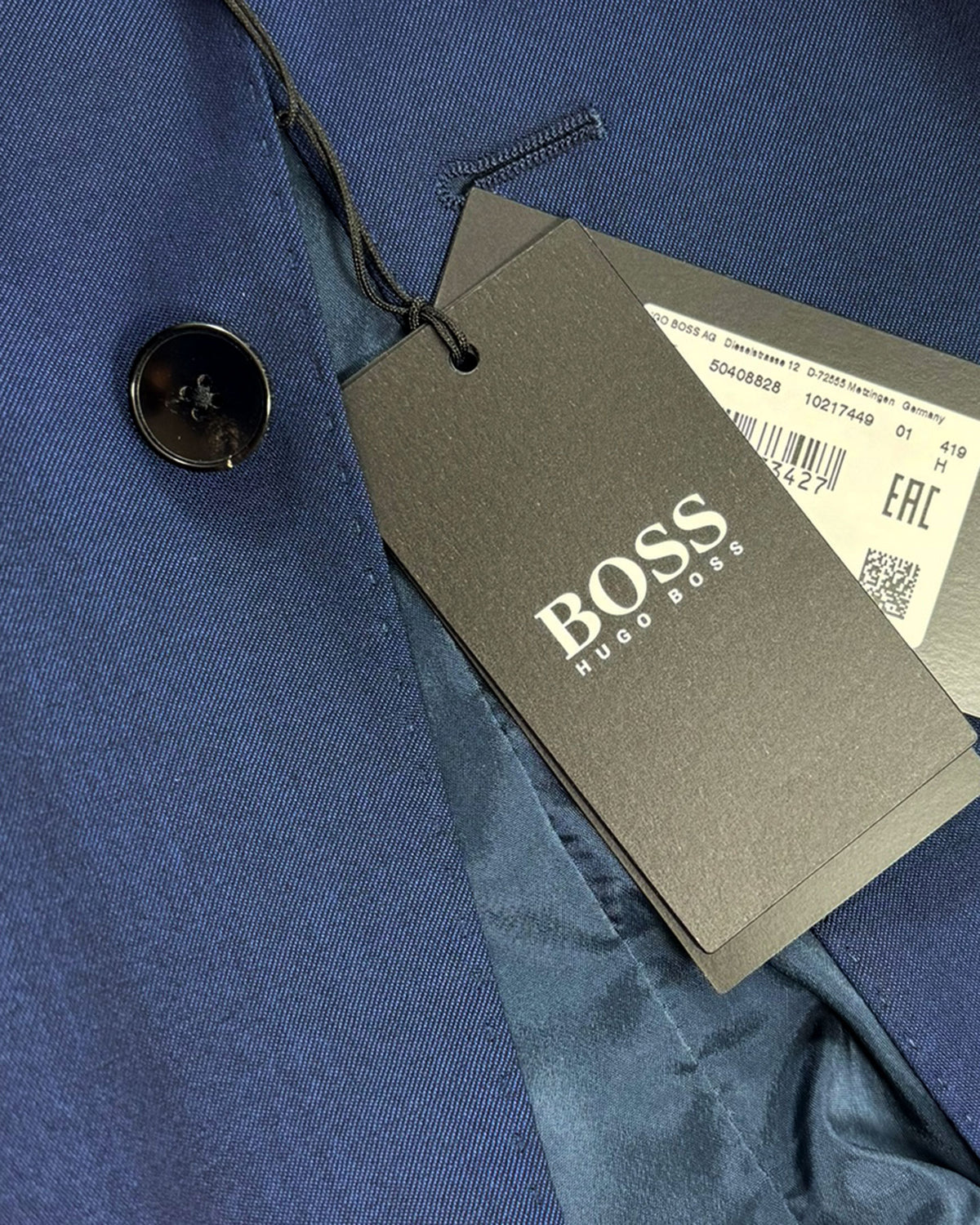 Hugo Boss Sport Coat Dark Blue Slim Fit Wool Blazer EU 54 / US 44 L SALE