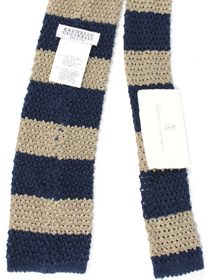 Brunello Cucinelli designer Square End Knitted Tie 