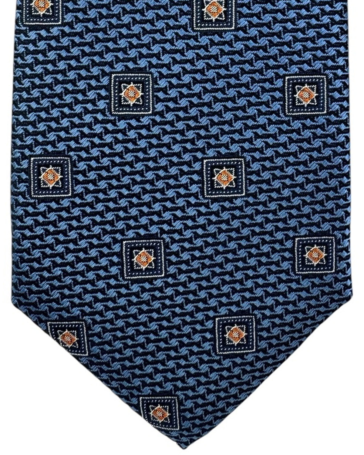 Canali Tie Blue Geometric