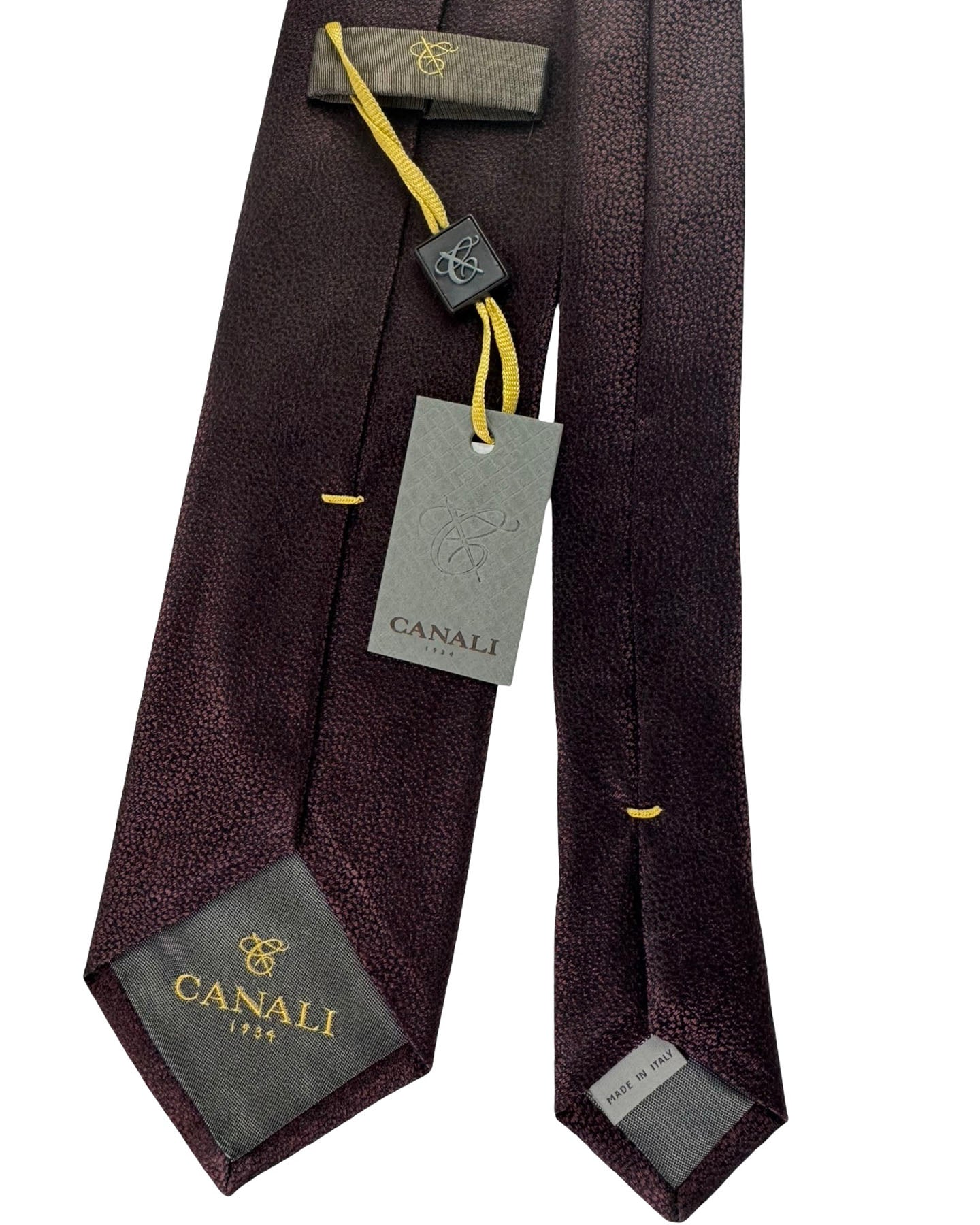 Canali Tie Dark Brown