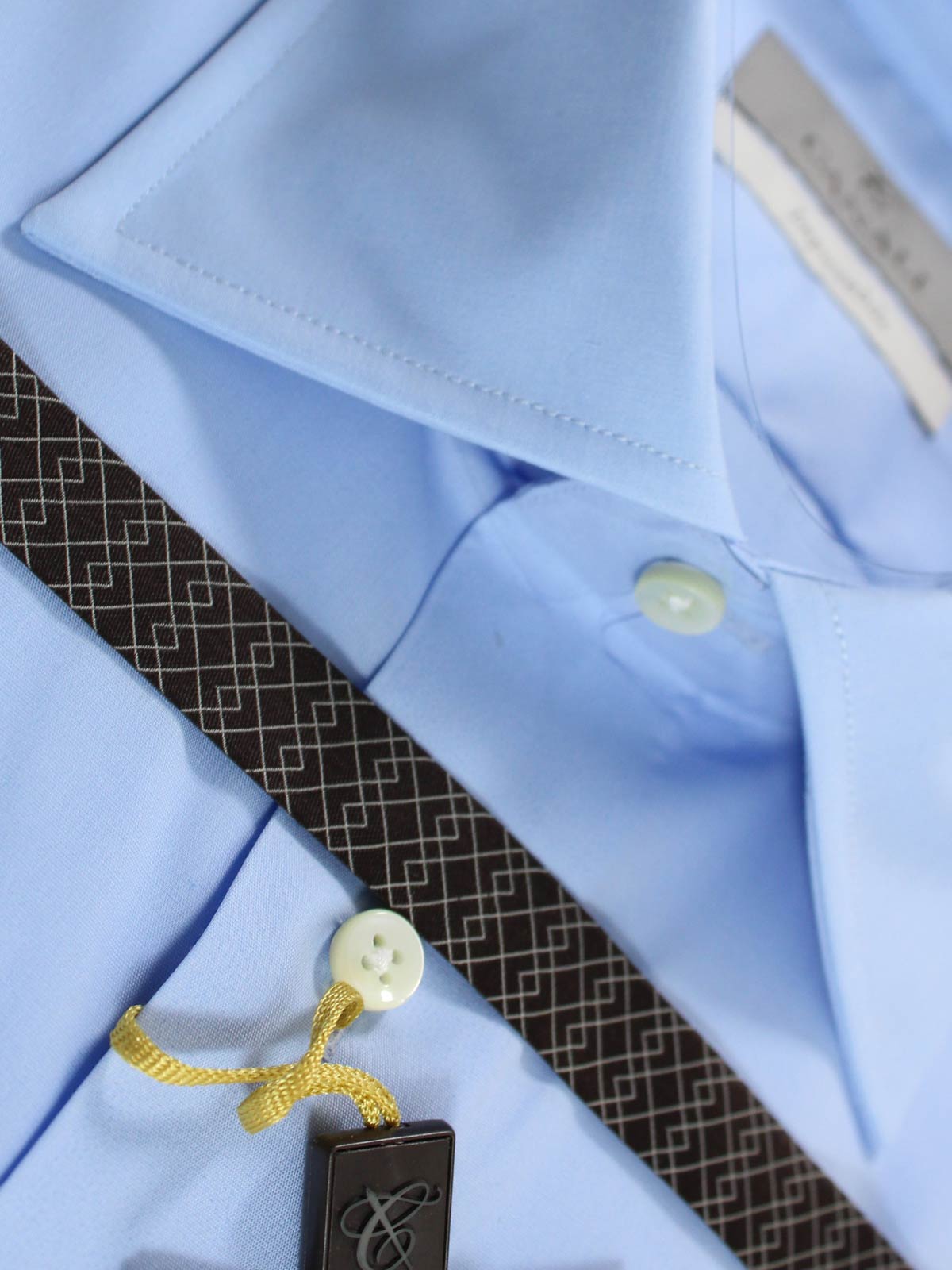 Canali Dress Shirt Blue Modern Fit