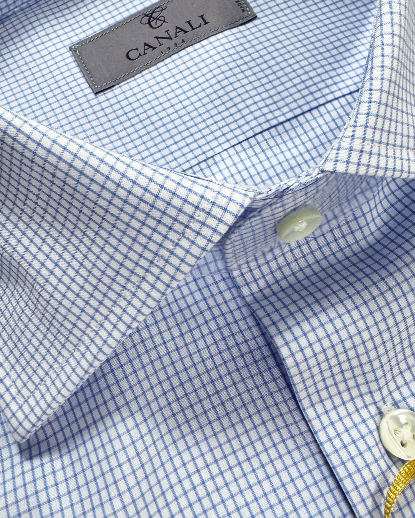 Canali Dress Shirt Graph Check New
