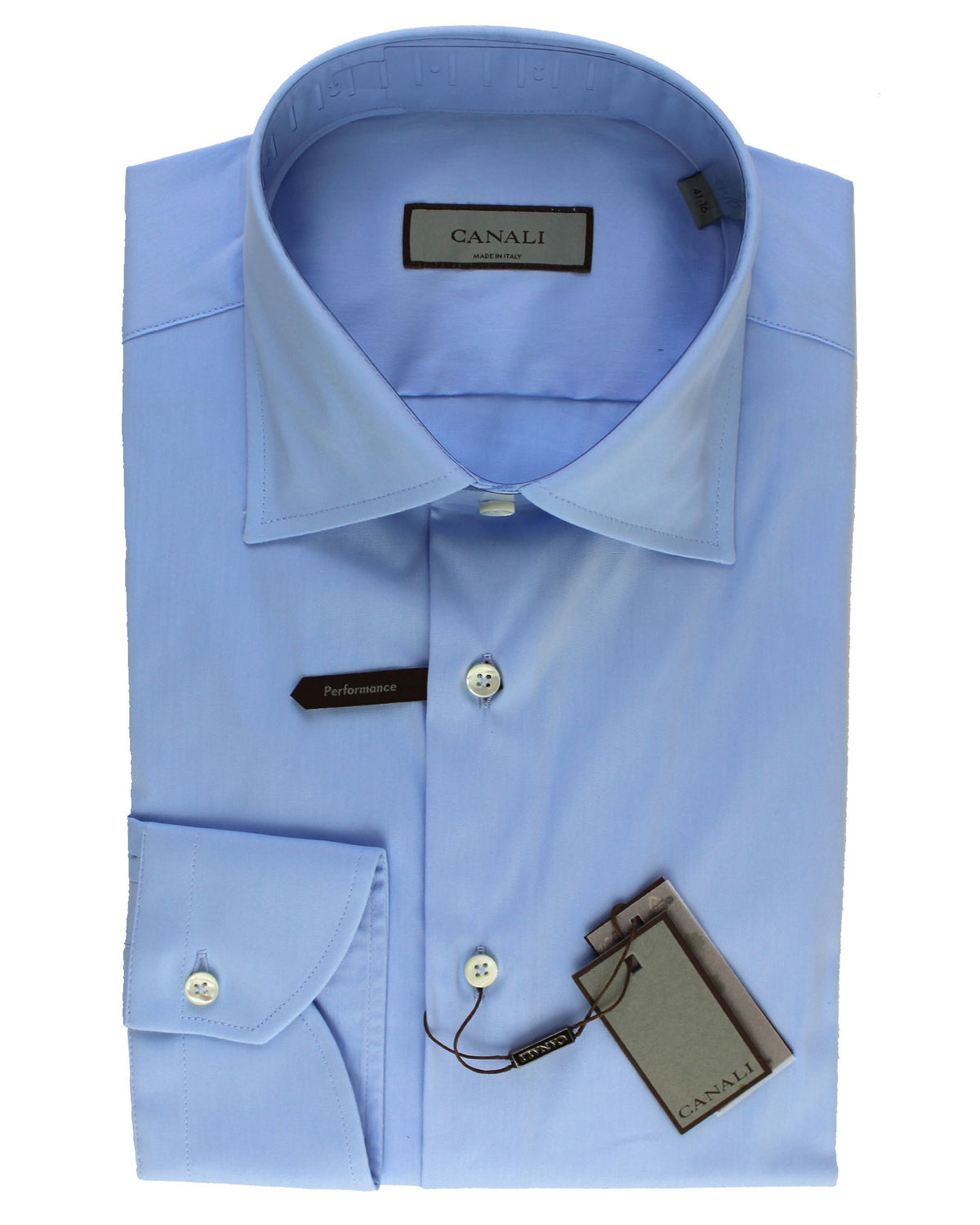 Canali Dress Shirt Medium Blue