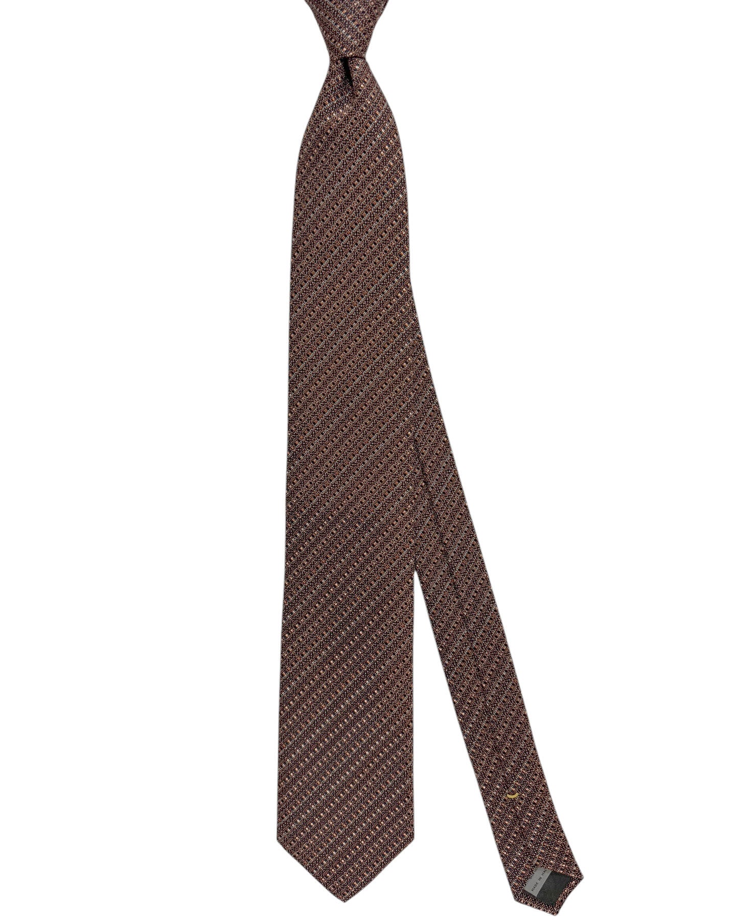 Canali Silk Tie Brown Stripes - NEW 
