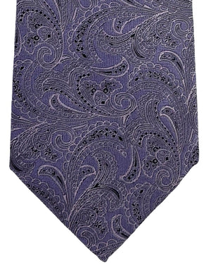 Brunello Cucinelli Silk Tie Lavender Purple Paisley Pattern