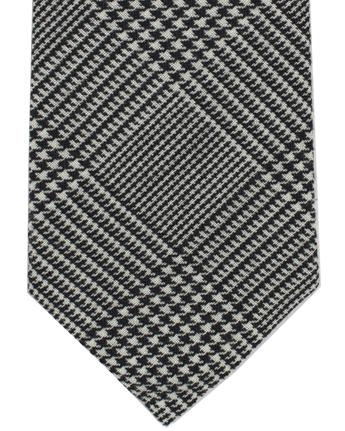 Brunello Cucinelli Tie Glen Check Plaid - Wool Silk SALE