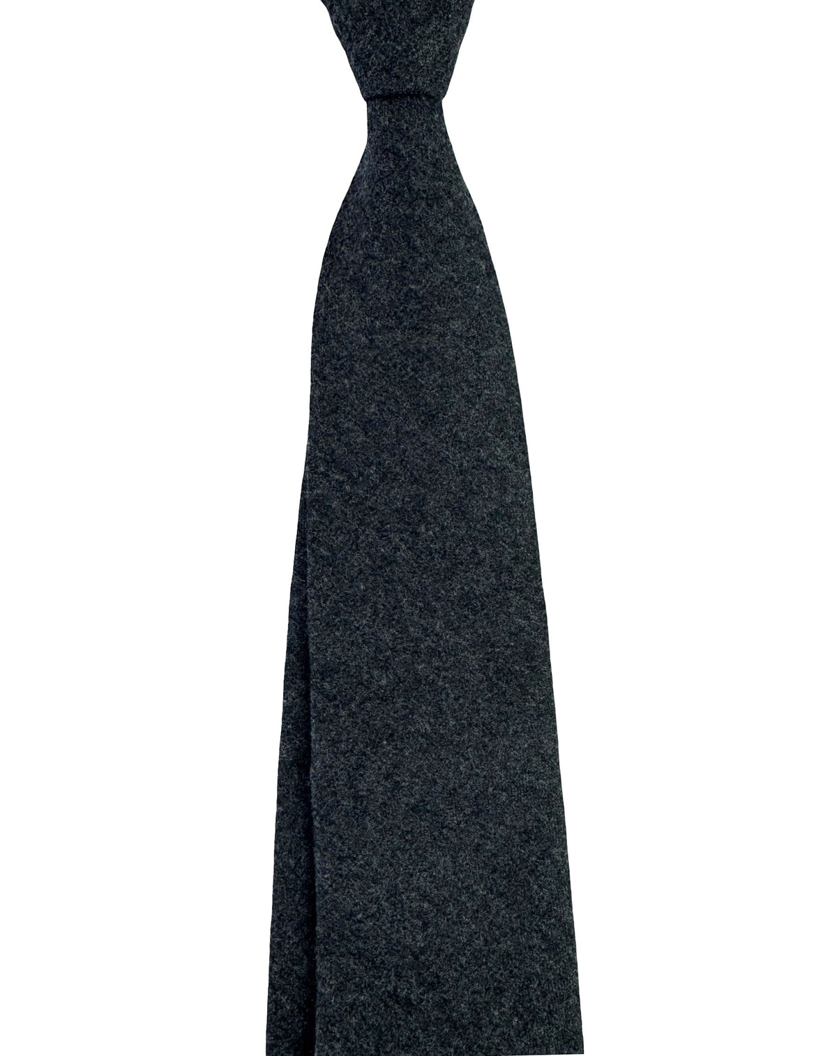 Brunello Cucinelli Wool Tie Charcoal Gray