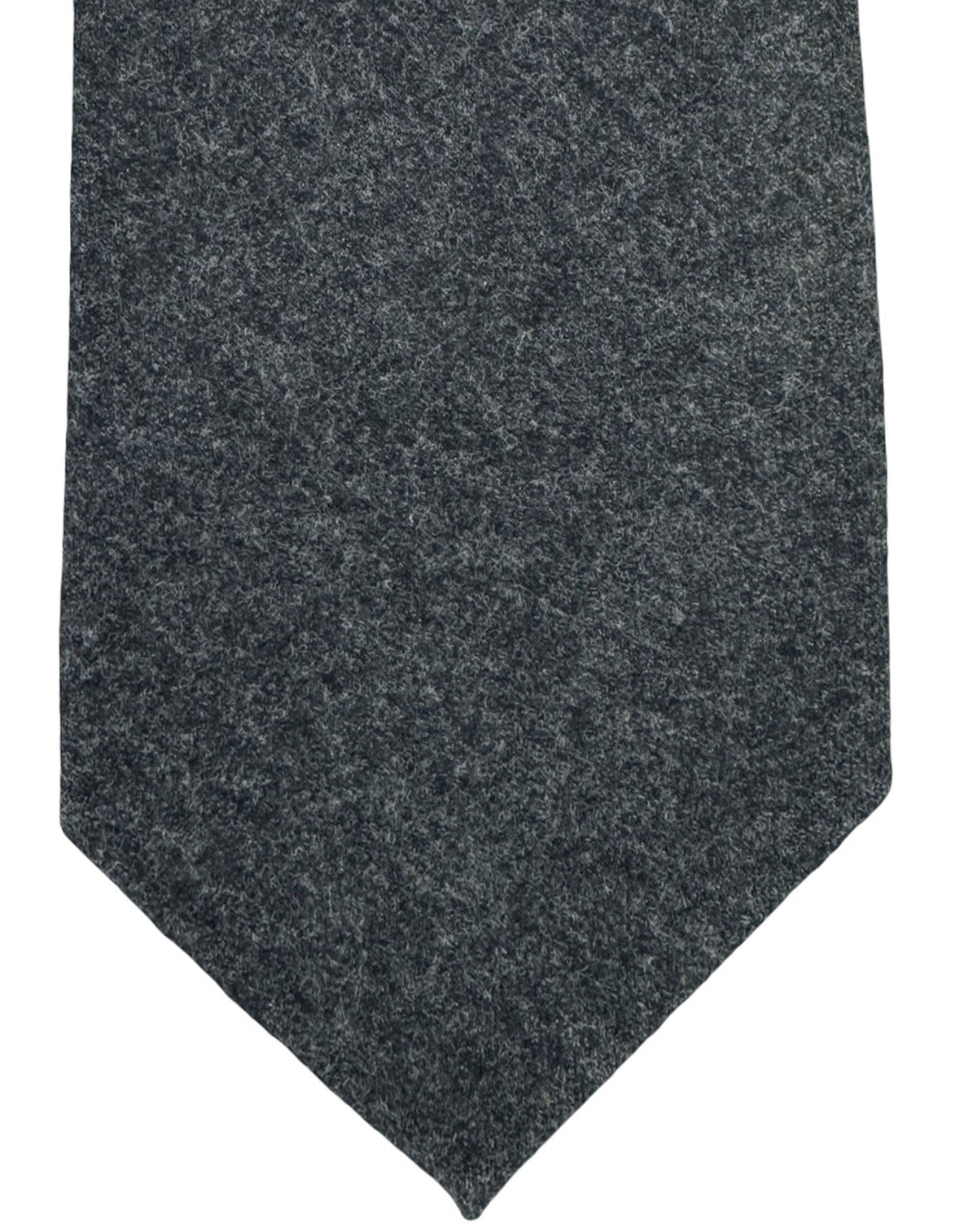 Brunello Cucinelli Wool Tie Charcoal Gray
