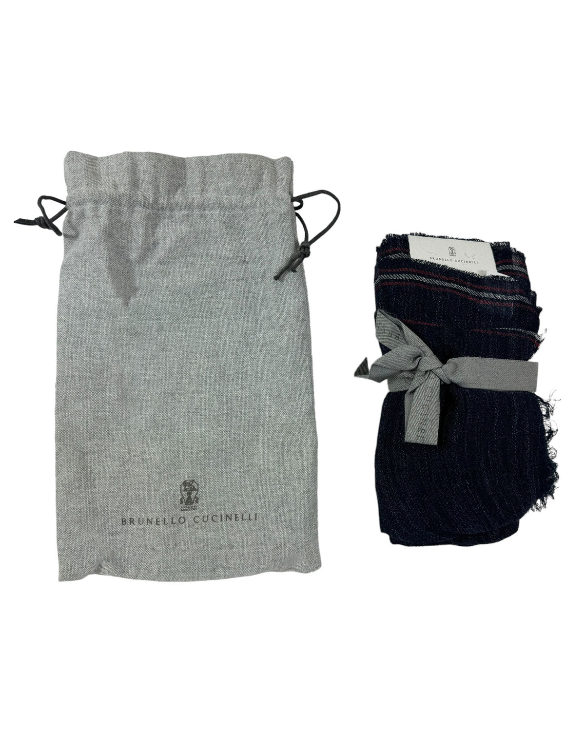 Brunello Cucinelli Scarf Dark Blue - Luxury Men Shawl FINAL SALE