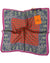 Etro Silk Pocket Square Purple Green Orange Paisley