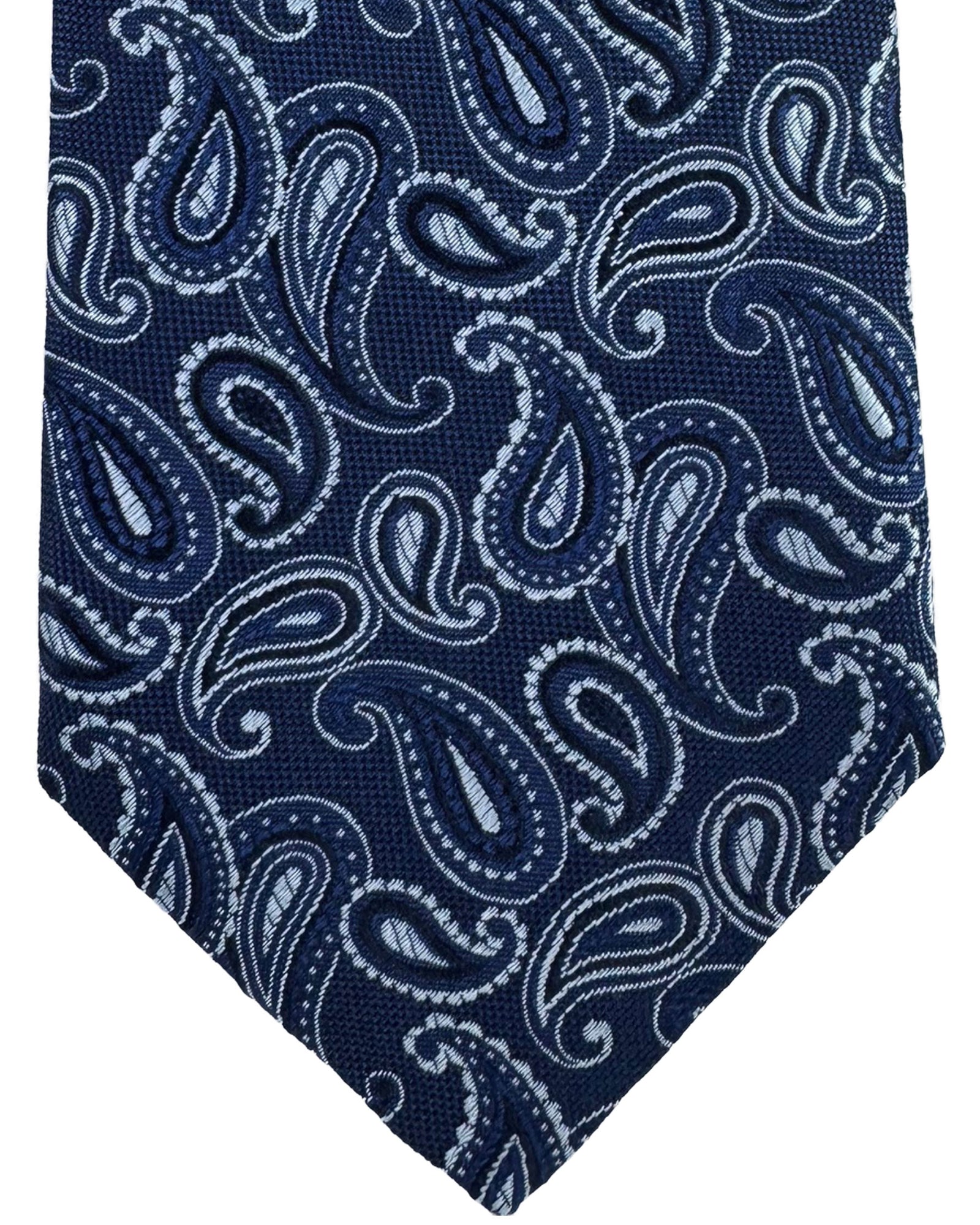 Etro Tie Paisley Design Navy
