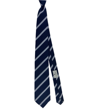 Etro Silk Tie Navy Blue Stripes