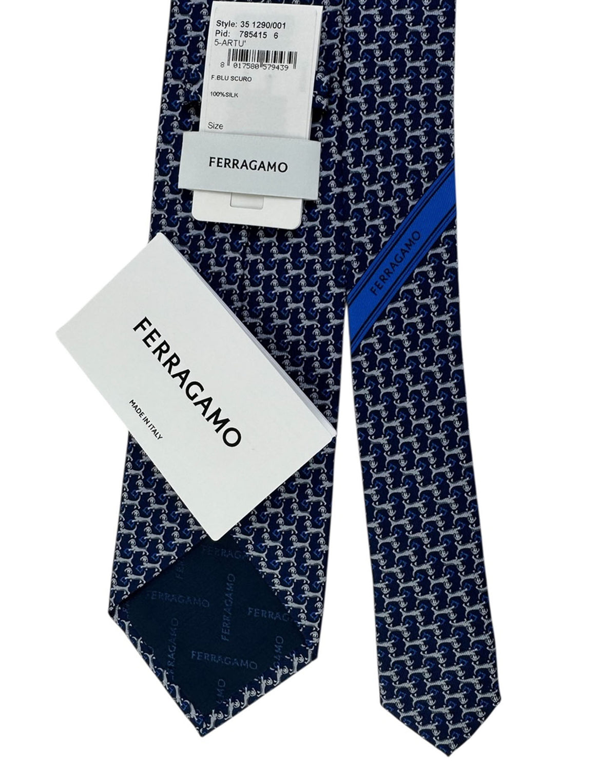 Salvatore Ferragamo Midnight Blue Dachshund Dog Design - Fall/ Winter 2025/ 2026