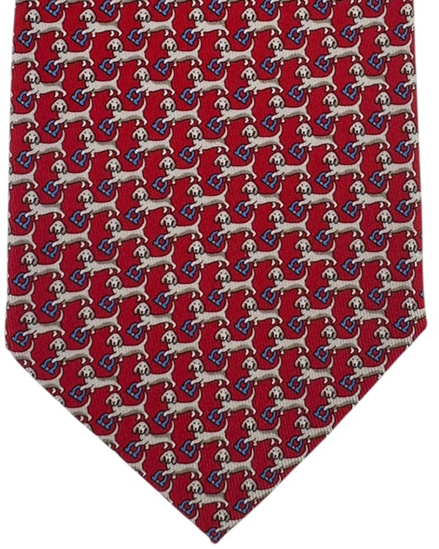 Salvatore Ferragamo Silk Tie Dog