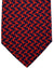 Salvatore Ferragamo Tie Navy Red Dog Pattern