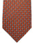 Salvatore Ferragamo Silk Tie Orange Interlocking Gancini