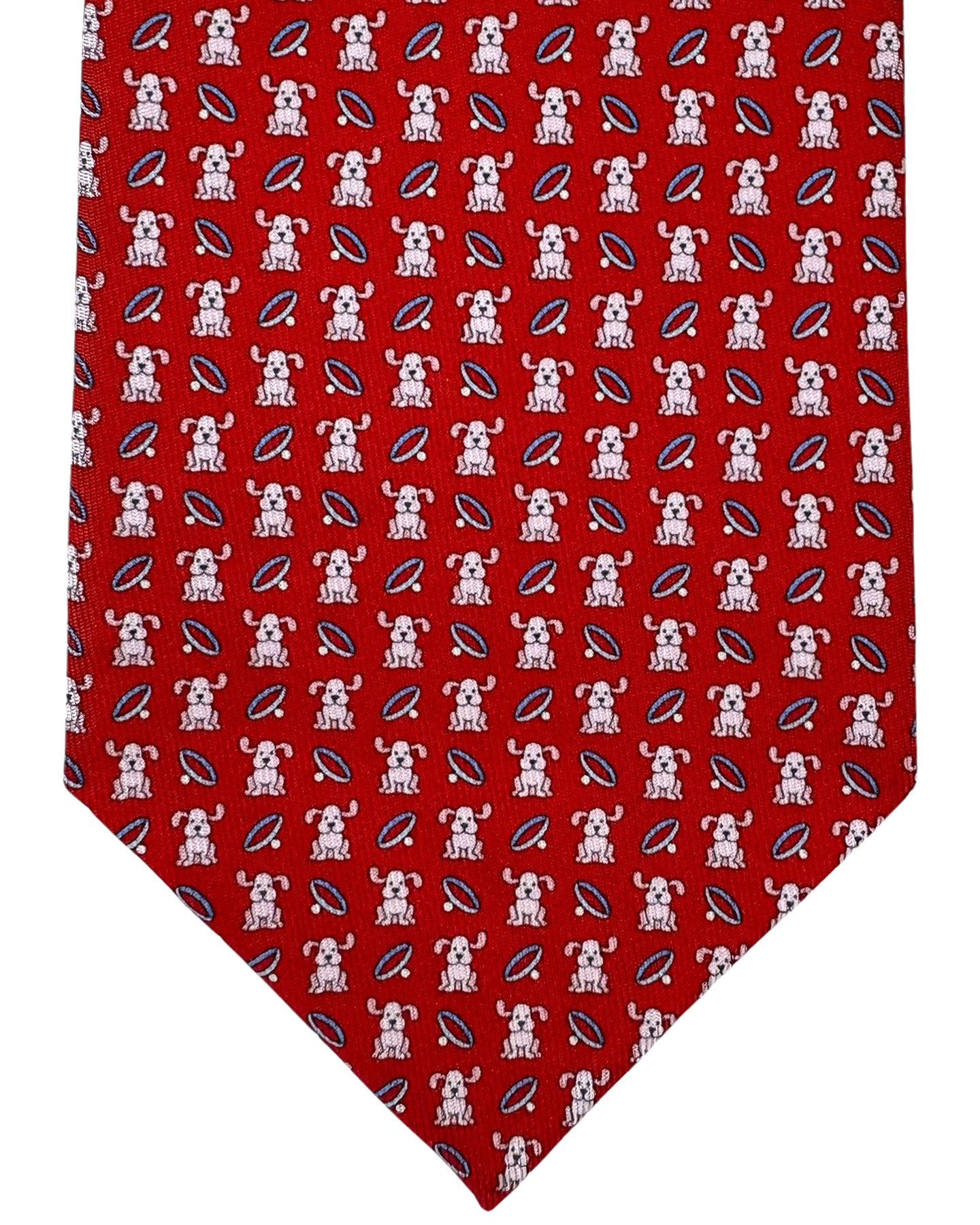 Salvatore Ferragamo Novelty Tie Red Dog Design