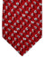 Salvatore Ferragamo Tie Red Letters & Dogs SALE