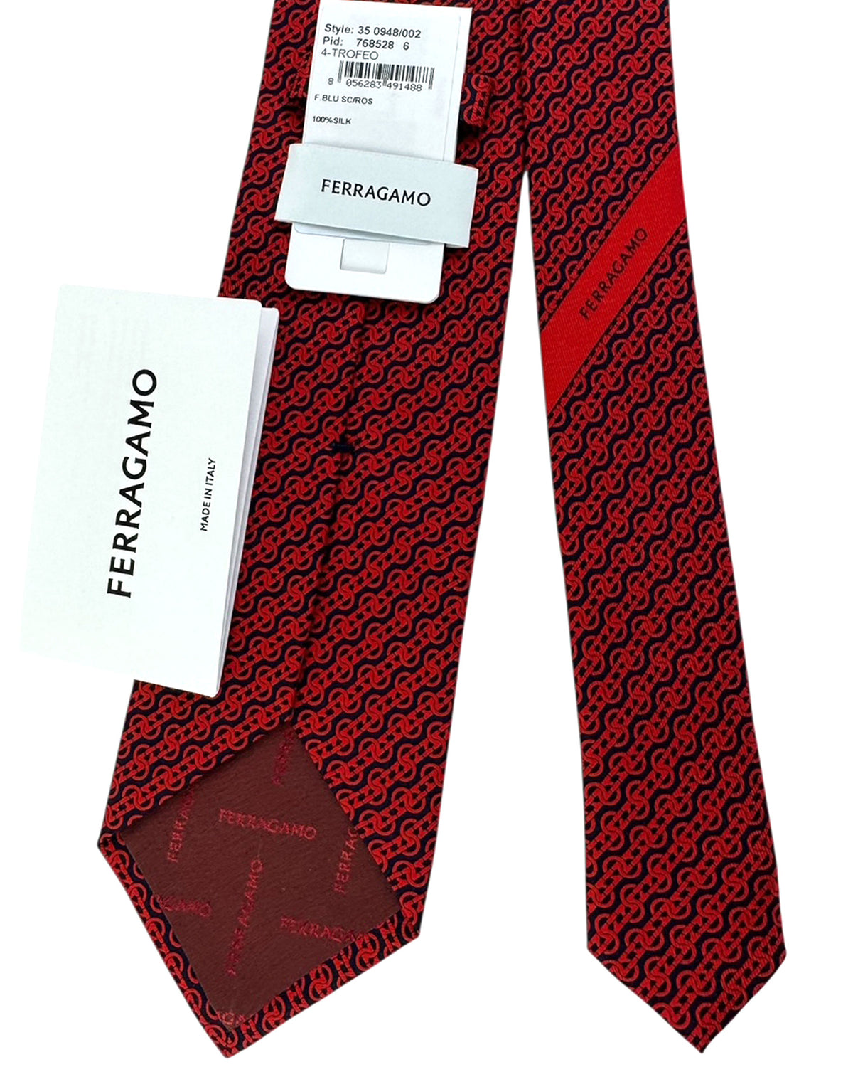 Salvatore Ferragamo Tie Interwoven Gancini - Fall/ Winter 2025/ 2026 Collection