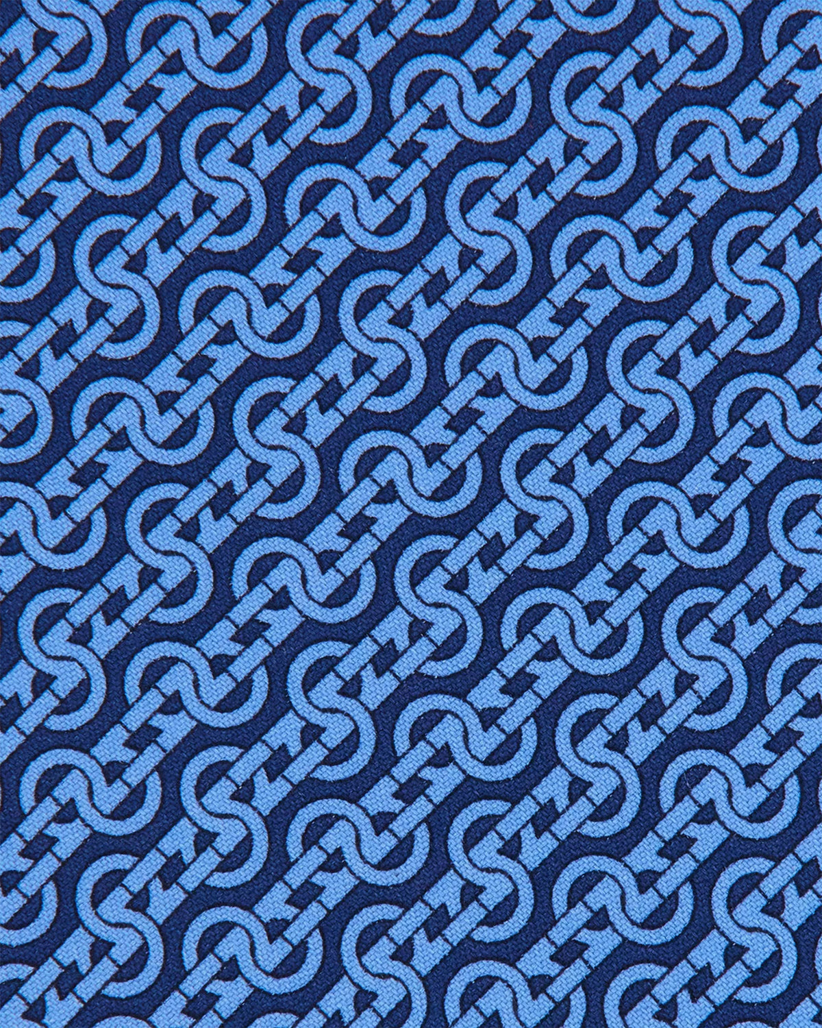 Salvatore Ferragamo Tie Navy Blue Interwoven Gancini - Fall/ Winter 2025/ 2026 Collection