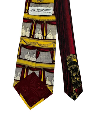 Fornasetti Tie Opera Design - Wide Necktie