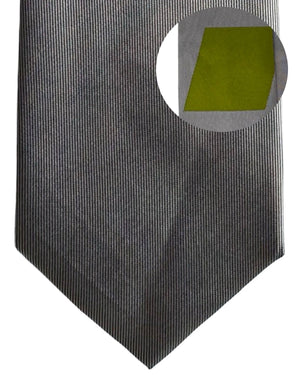 Gene Meyer Tie Gray with Olive Accent SALE