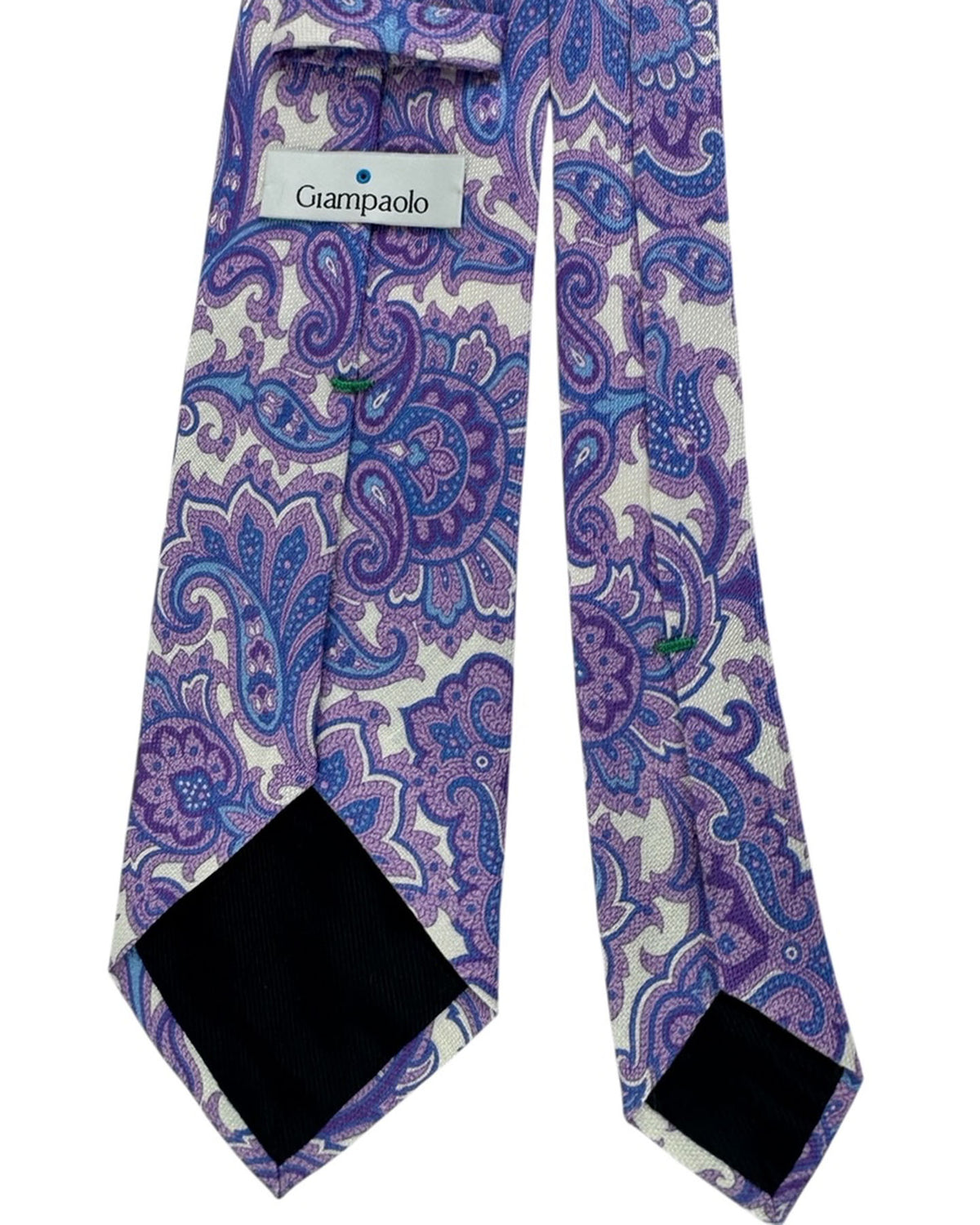 Giampaolo Tie Purple and Blue Paisley - Sartorial SALE