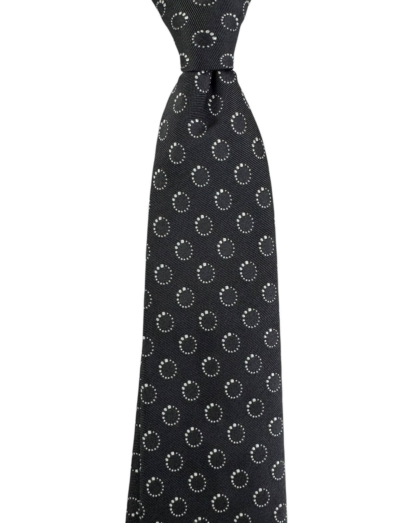 Dark Brown Silver Tie