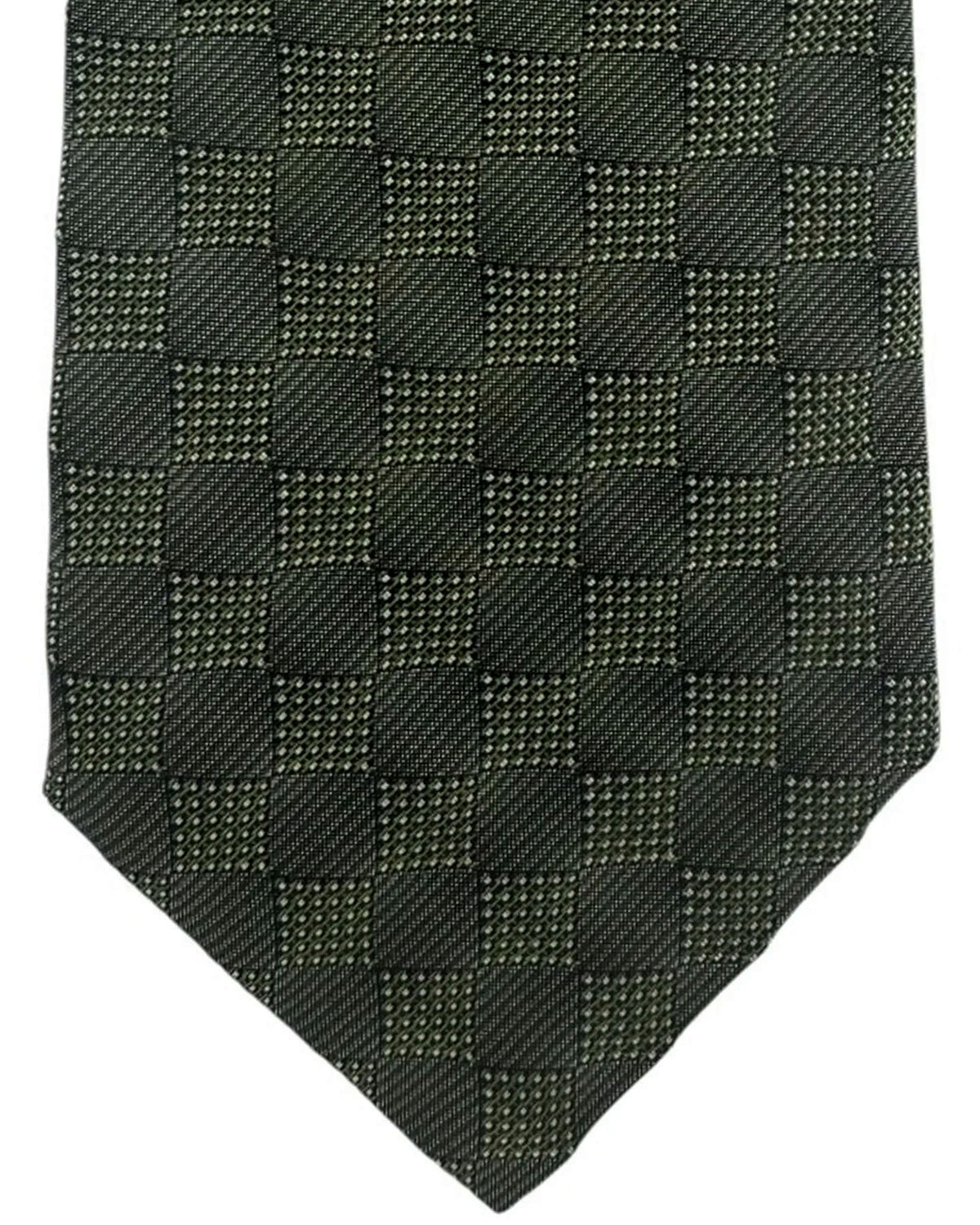 Givenchy Tie Green Damier Design
