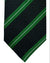 Luigi Borrelli Silk Tie Green Stripes
