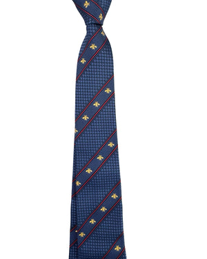 Gucci Tie Midnight Blue Bee & Web