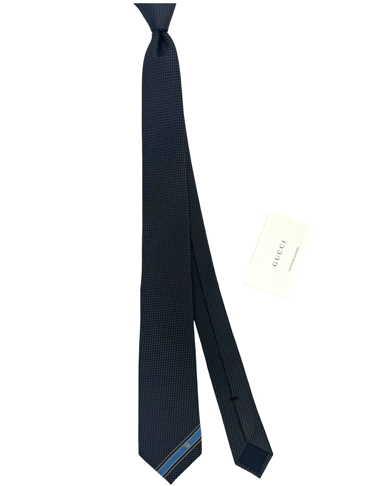 Gucci Tie Navy Signature Stripe Ricand