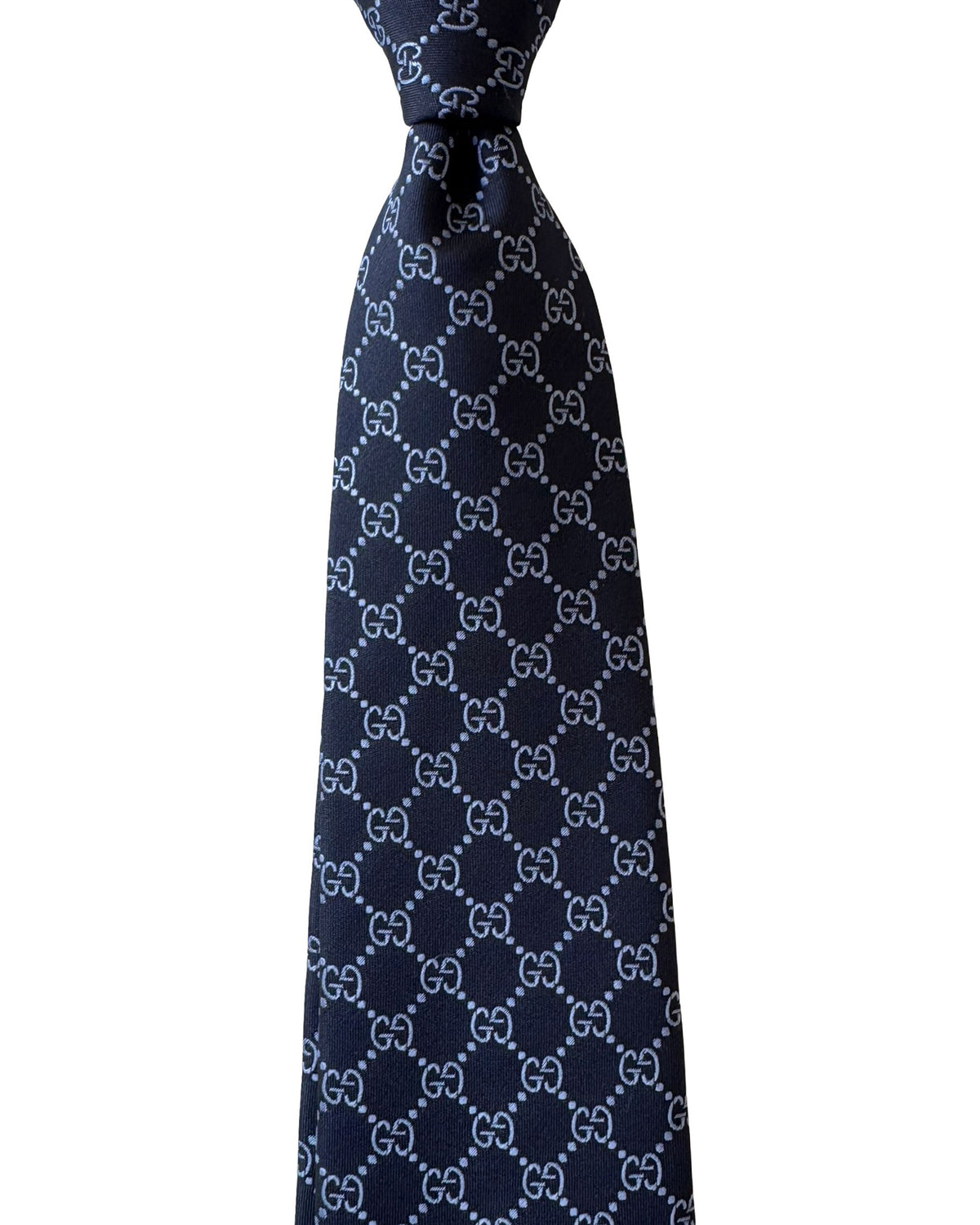 Gucci Tie GG Pattern Midnight Blue