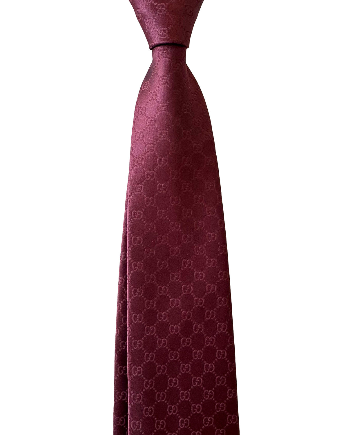 Gucci Tie GG Design Bordeaux